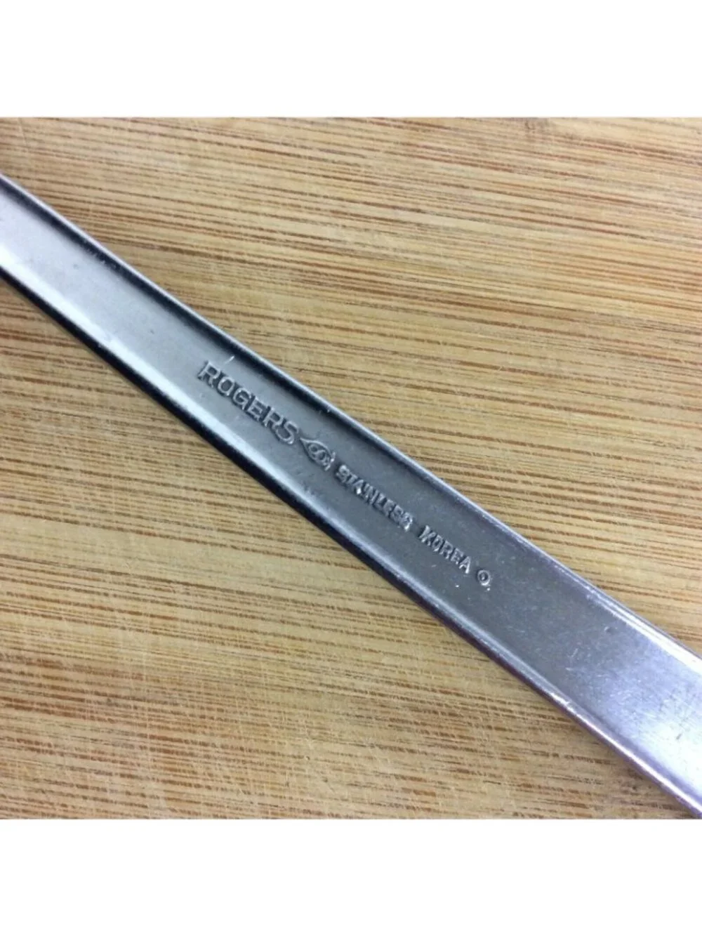 Vintage Rogers Stanley Roberts SRB72 Stainless Steel Gravy Ladle Floral Korea